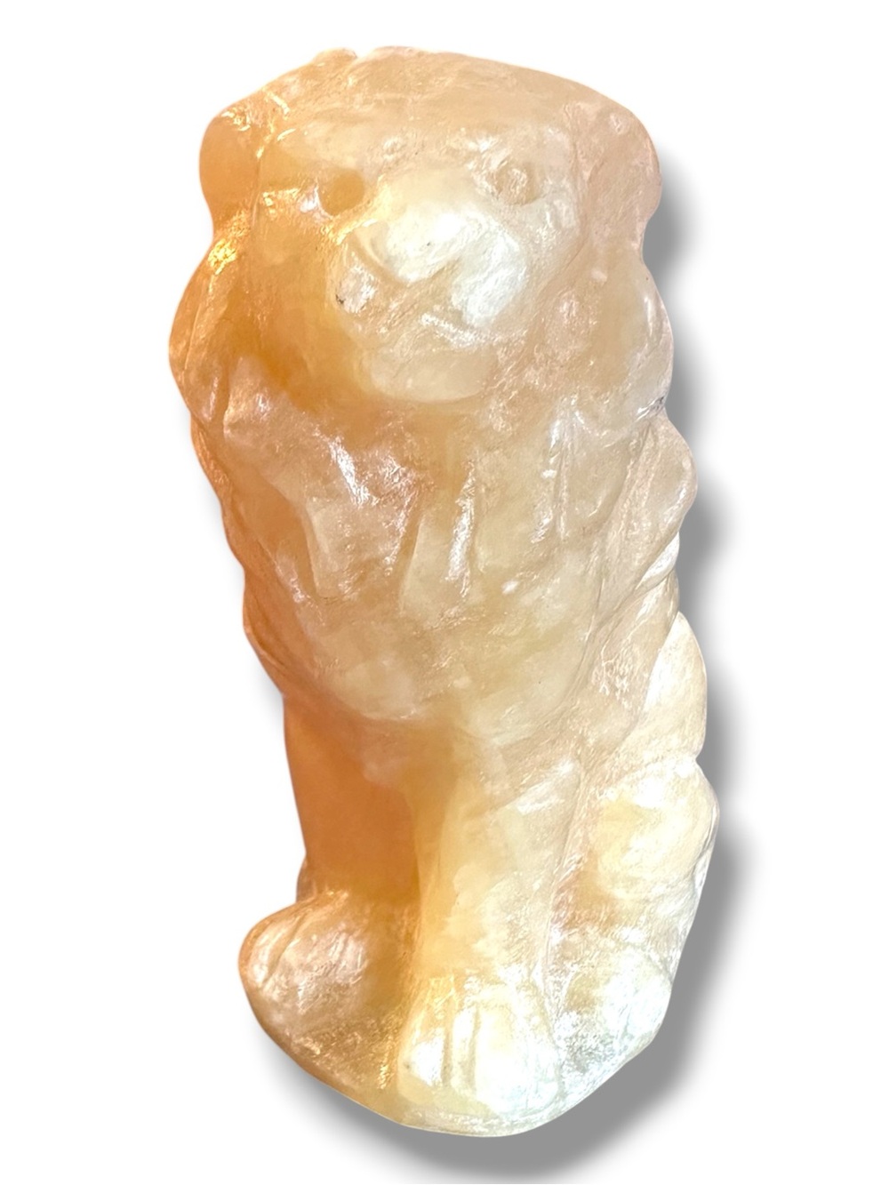 Honey Calcite Crystal Lion